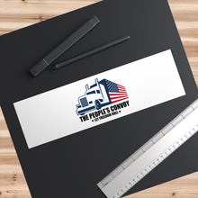 Load image into Gallery viewer, People&#39;s Trucker Convoy Let Freedom Roll Bumper Sticker (3&quot; x 11.5&quot;)