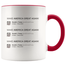 Load image into Gallery viewer, Trump Tweet - Make America Great Again! Repeating MAGA Mug - Trump Mug
