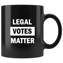 Load image into Gallery viewer, Legal Votes Matter Black Mug - Trump Mug