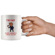 Load image into Gallery viewer, Trump Waving Flag Make America Great Again MAGA Mug - Trump Mug