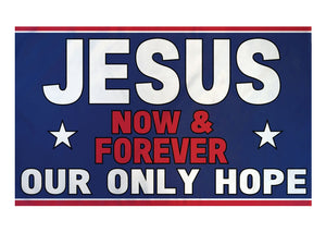 2 PACK Jesus Now and Forever Our Only Hope Wallet Card