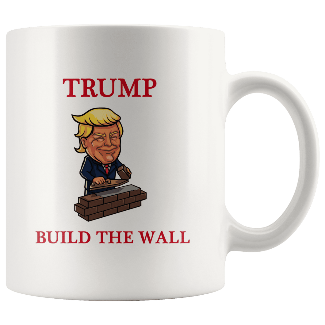 Trump Build The Wall MAGA Mug - Trump Mug