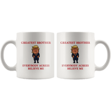 Load image into Gallery viewer, Greatest Brother Trump Thumbs Up Mug - Trump Mug