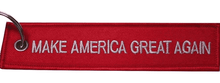 Load image into Gallery viewer, Make America Great Again MAGA Red Luggage Tag Keychain - Trump Mug
