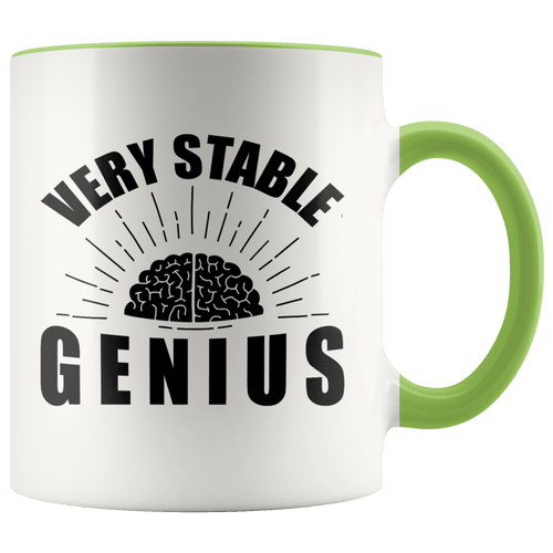 Very Stable Genius with Brain Trump MAGA Mug - Trump Mug