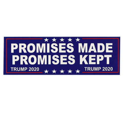 Promises Made Promises Kept Trump 2020 MAGA Window Decal Bumper Sticker - Trump Mug