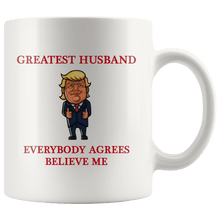 Load image into Gallery viewer, Greatest Husband Trump Thumbs Up Mug - Trump Mug