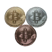 Load image into Gallery viewer, Set of Gold, Silver, and Copper Plated Color Bitcoins BTC Physical Cryptocurrency Collectible Coins - Trump Mug