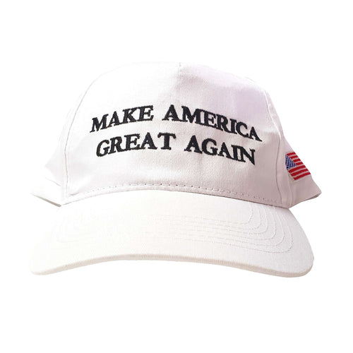 MAGA Make America Great Again Donald Trump USA Flag Baseball Cap Hat WHITE - Trump Mug